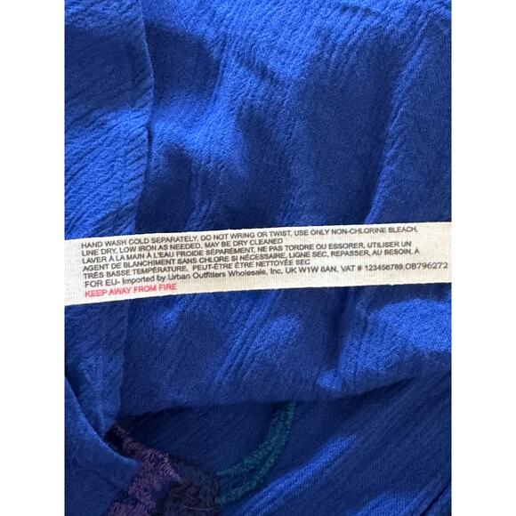 Free People Adelaide Festival Slip Dress In Ocean Blue Size XS - Picture 7 of 8